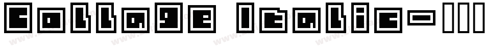 Collage Italic字体转换